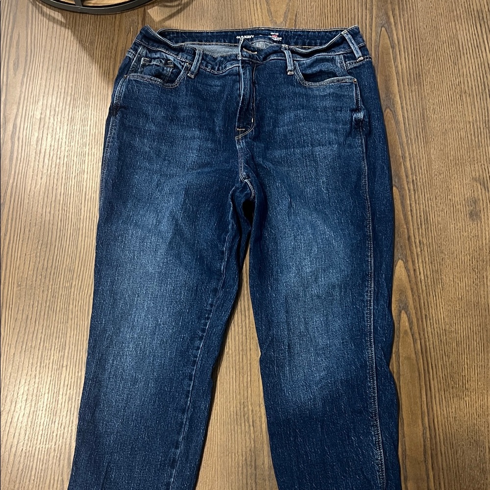 Old Navy Dark Blue Women's Straight Leg Jeans